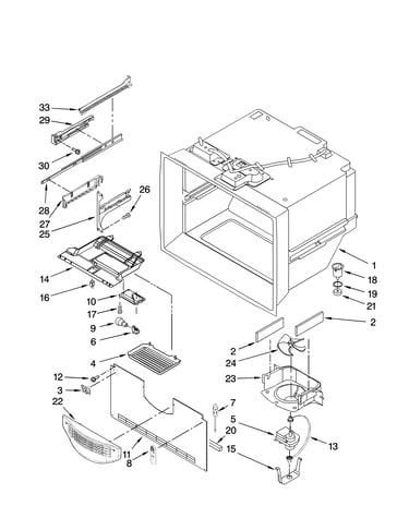 Freezer liner parts
