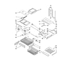 Kenmore Elite 59678282800 shelf parts diagram
