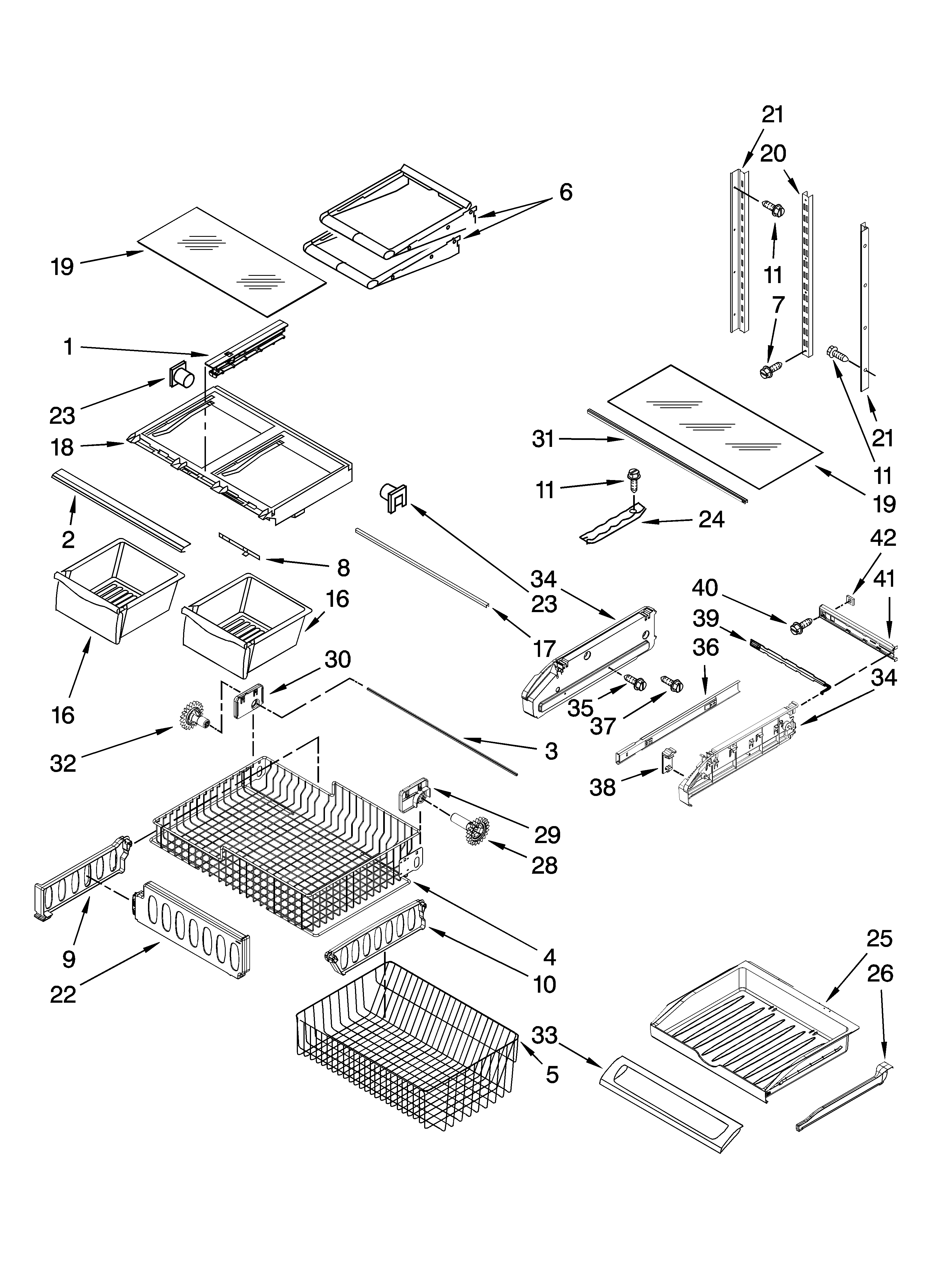 Shelf parts