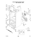 Kenmore Elite 59678533801 cabinet parts diagram