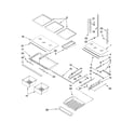 Kenmore Elite 59678533801 shelf parts diagram