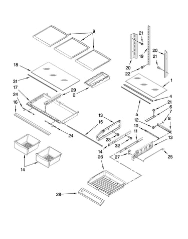 Shelf parts