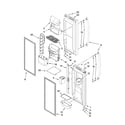 Kenmore Elite 59678533801 refrigerator door parts diagram