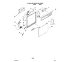 Kenmore 66513402K900 frame and console parts diagram