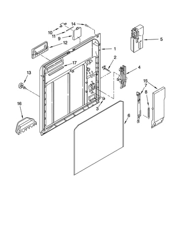 Inner door parts