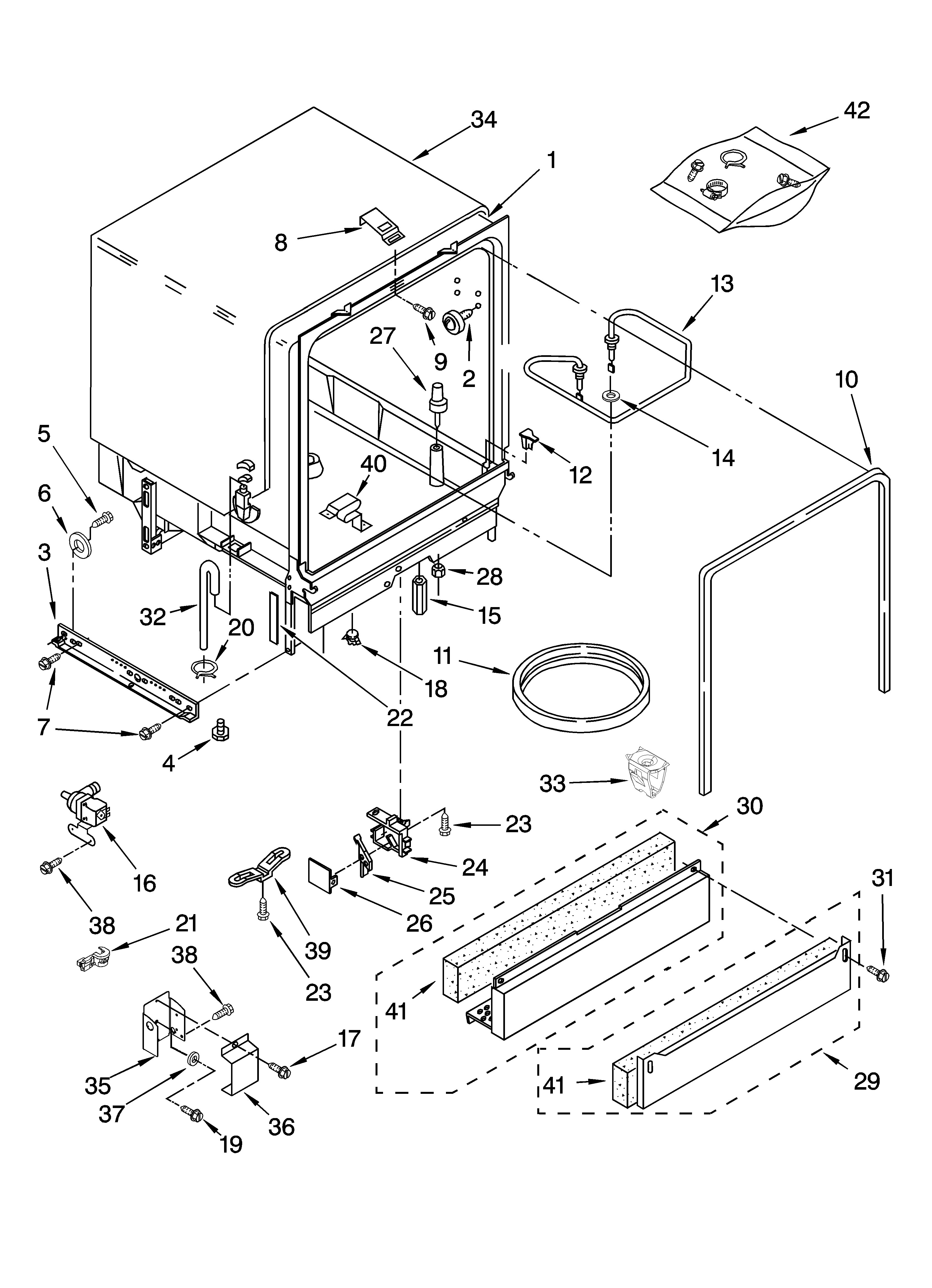 TUB ASSEMBLY PARTS