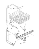 Upper dishrack and water feed parts