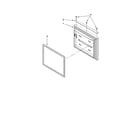 Kenmore 59666122702 freezer door parts diagram
