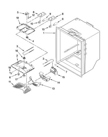 Refrigerator liner parts