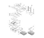 Kenmore 59666122702 shelf parts diagram