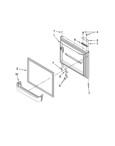 Freezer door parts