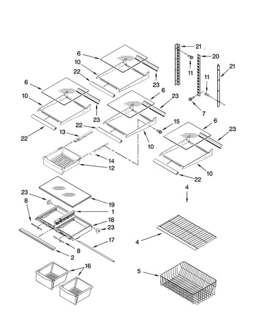 Shelf parts
