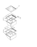 Refrigerator shelf parts