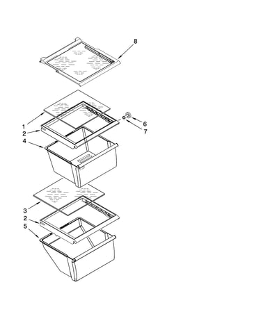 Refrigerator shelf parts