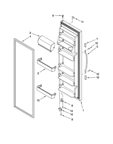 Refrigerator door parts
