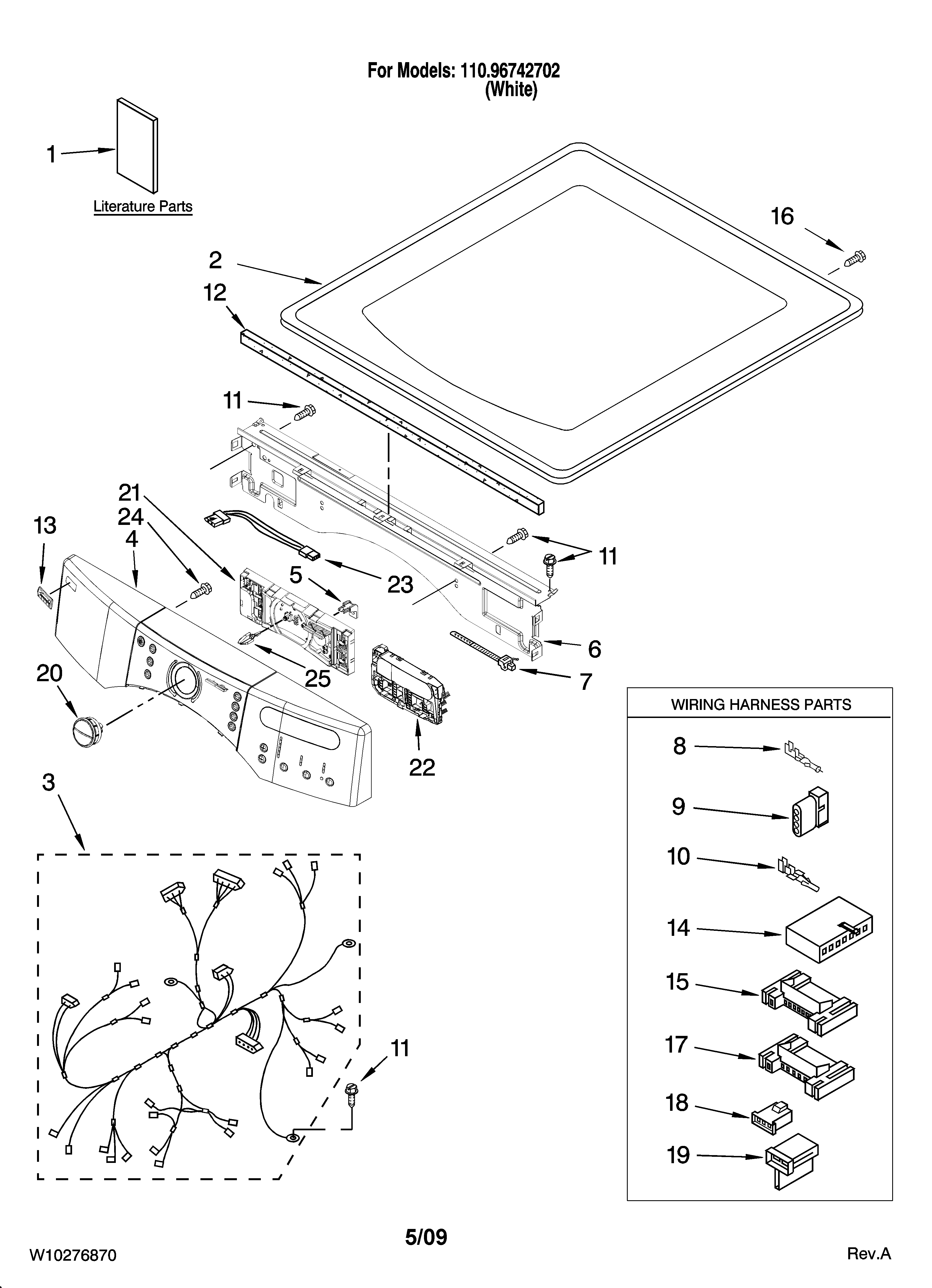 Top and console parts