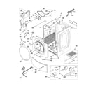 Kenmore Elite 11096742702 cabinet parts diagram