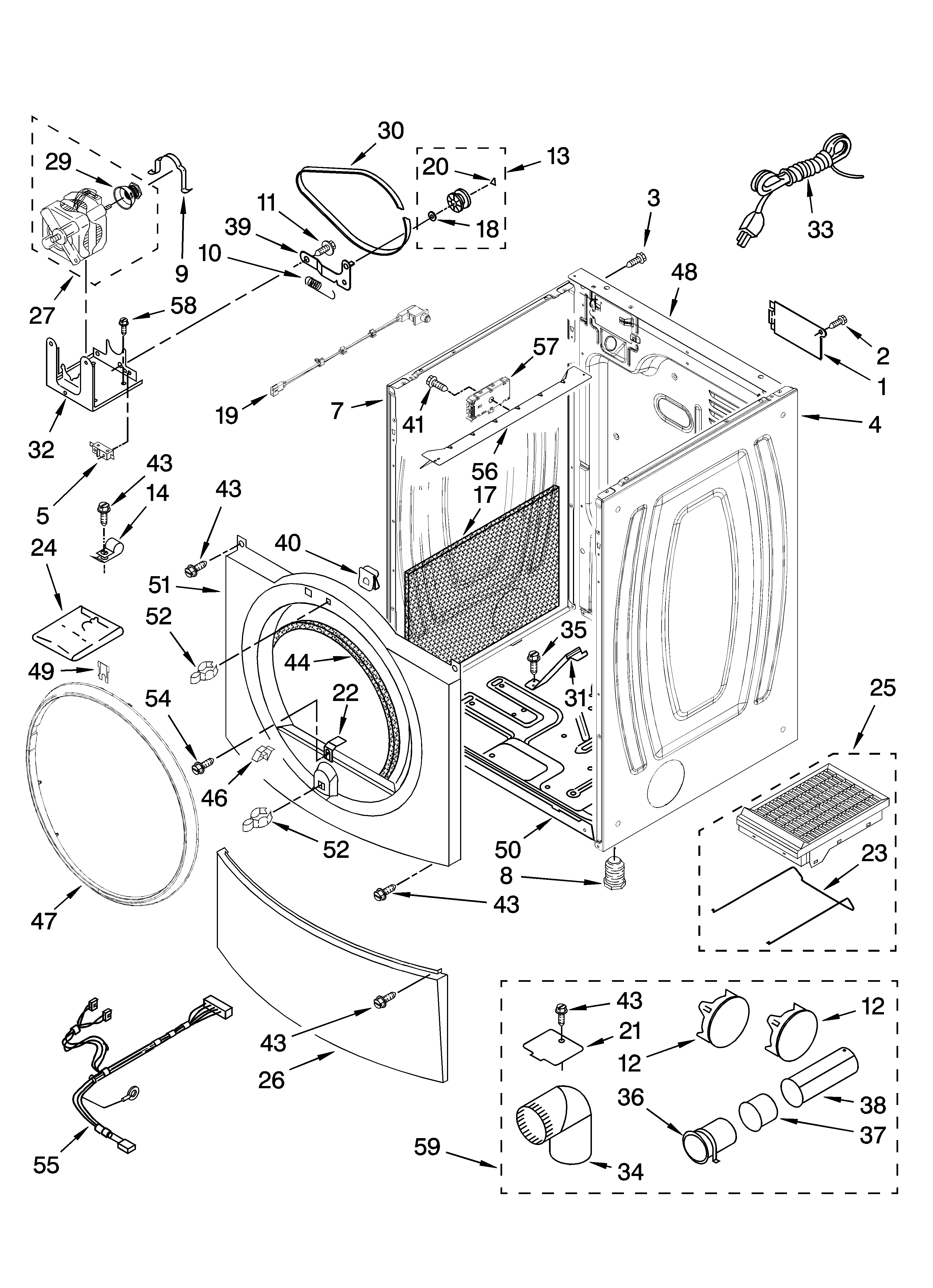 Cabinet parts