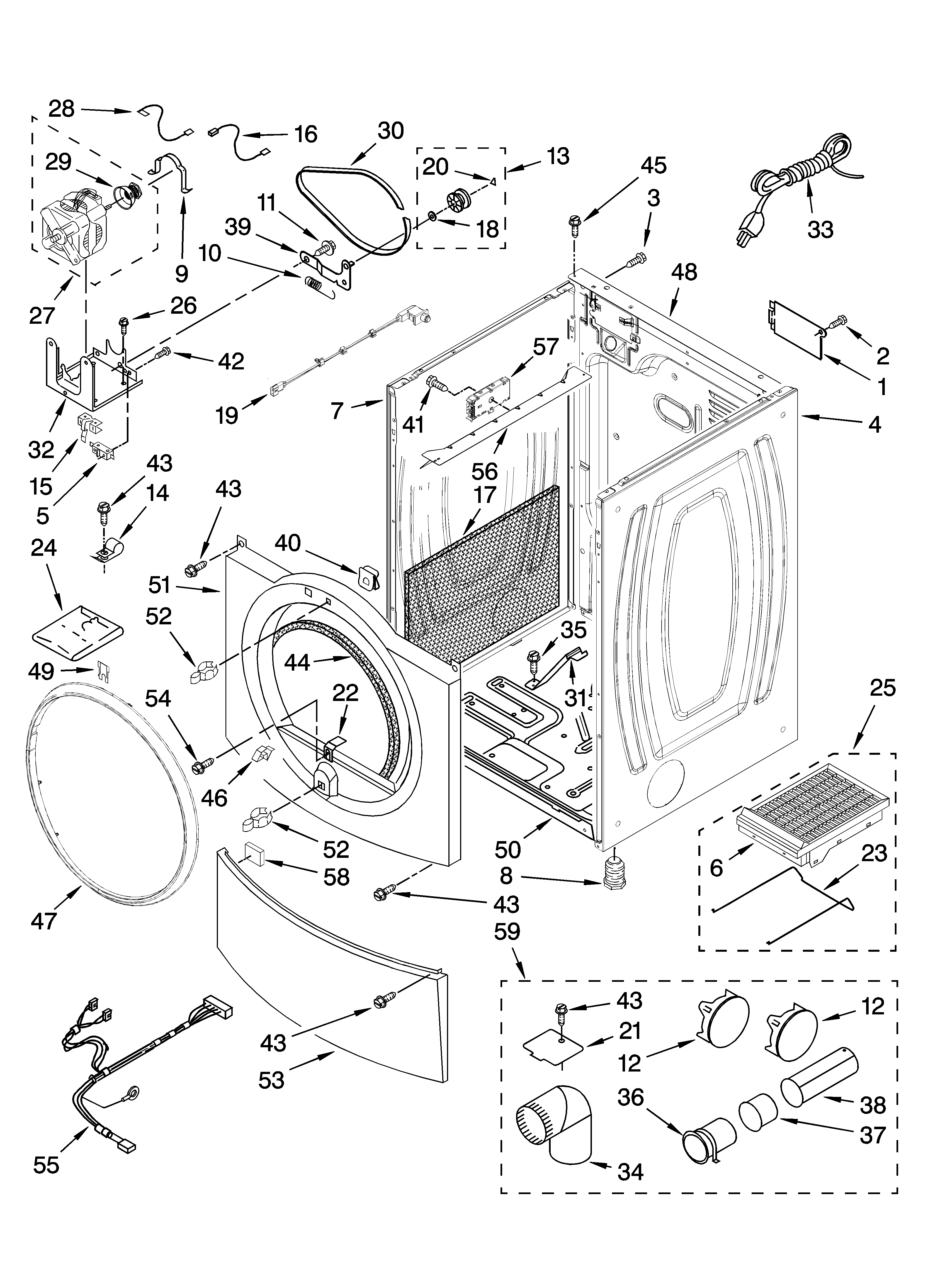 Cabinet parts