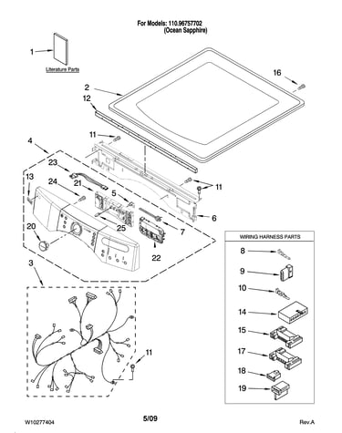 Top and console parts