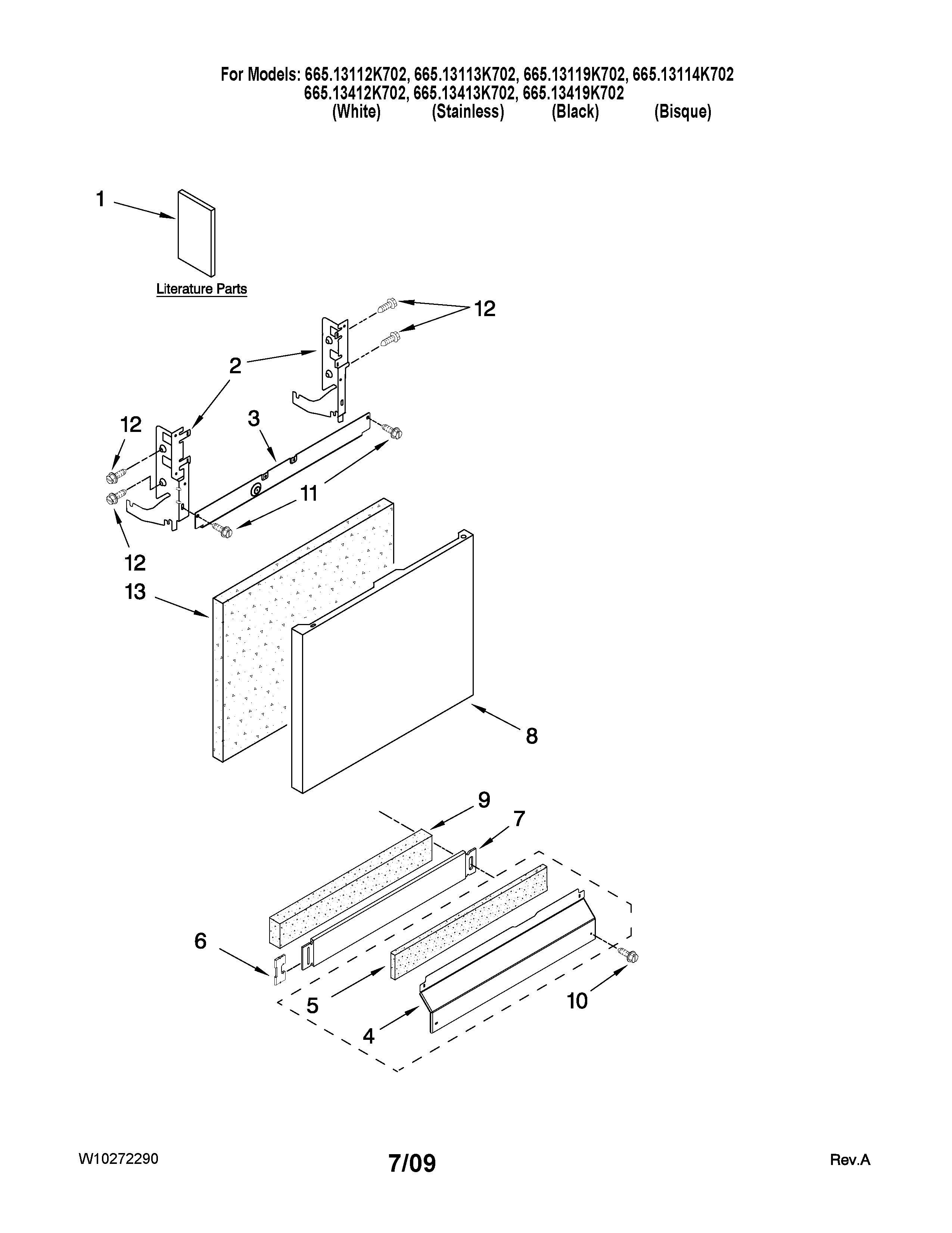 Door and panel parts