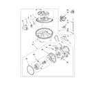 Kenmore Elite 66513413K702 pump and motor parts diagram