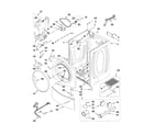 Kenmore Elite 11097729702 cabinet parts diagram