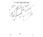 Kenmore 66513444K900 frame and console parts diagram