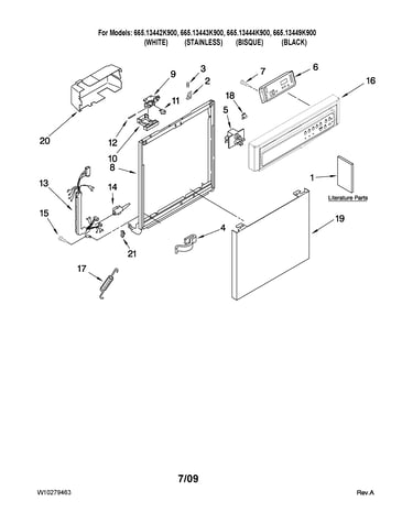 Frame and console parts