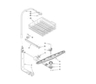Kenmore 66513443K900 upper dishrack and water feed parts diagram