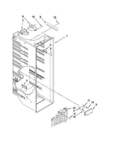 Refrigerator liner parts