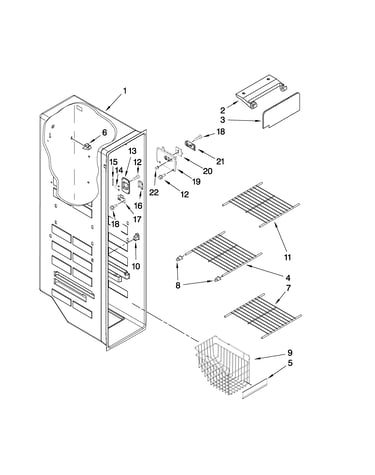 Freezer liner parts