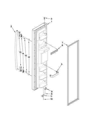 Freezer door parts