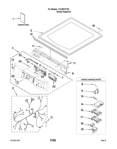Top and console parts