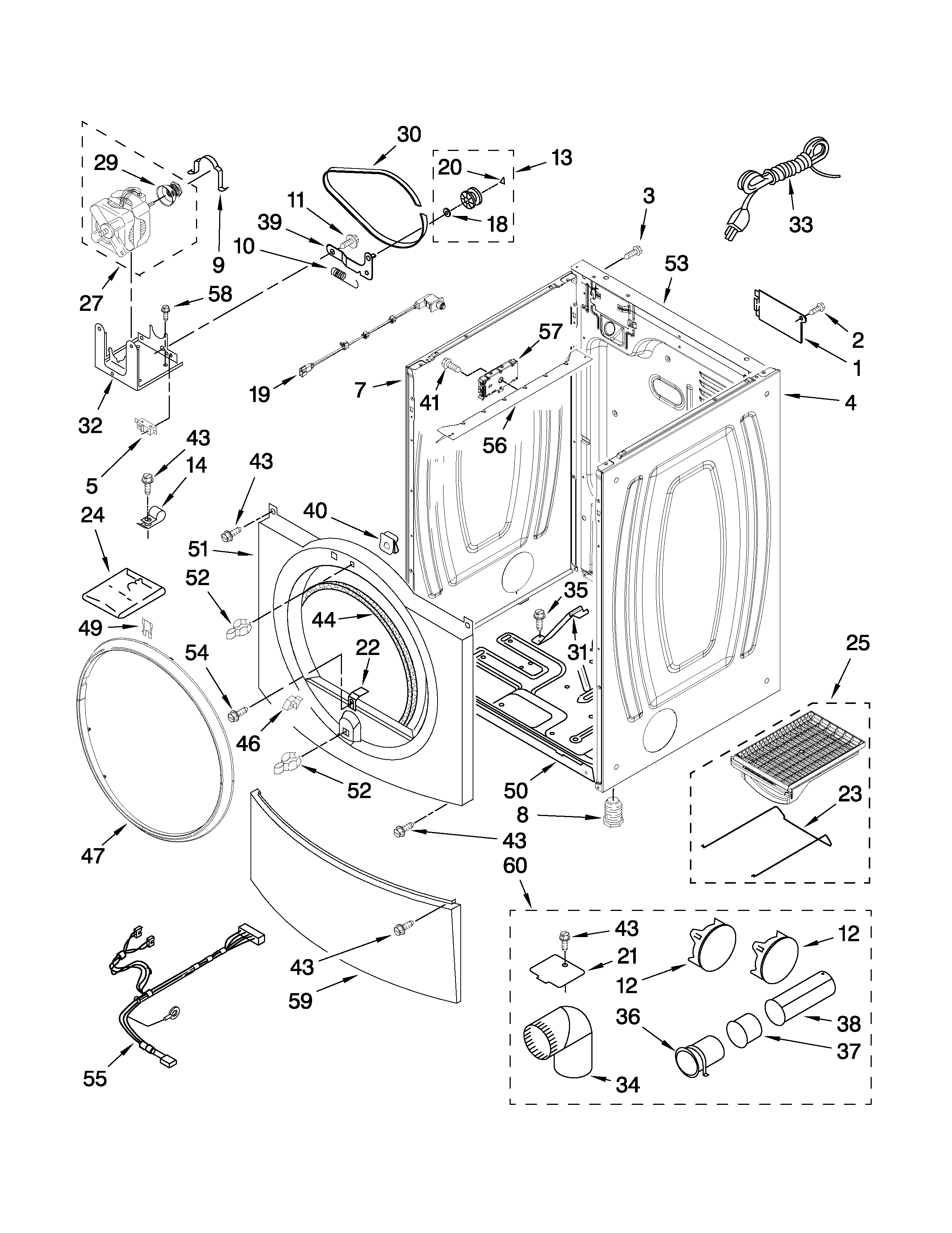 Cabinet parts