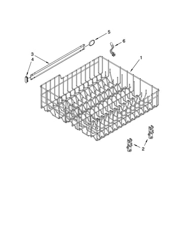 Upper rack and track parts