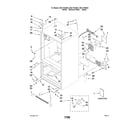 Kenmore 59677533602 cabinet parts diagram
