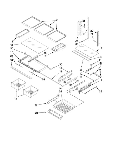 Shelf parts