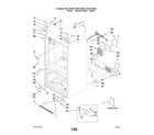 Kenmore 59677533601 cabinet parts diagram