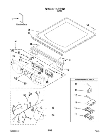 Top and console parts