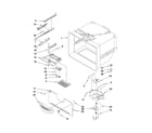 Kenmore Elite 59677609803 freezer liner parts diagram