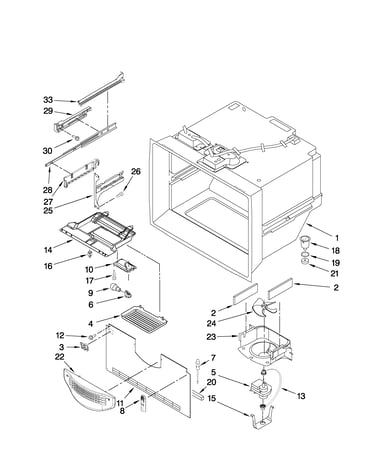 Freezer liner parts