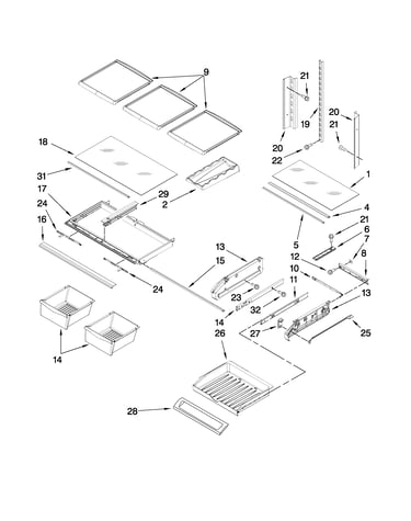 Shelf parts