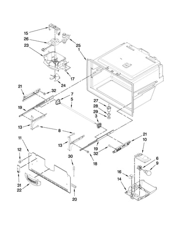Freezer liner parts