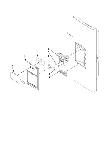 Dispenser front parts