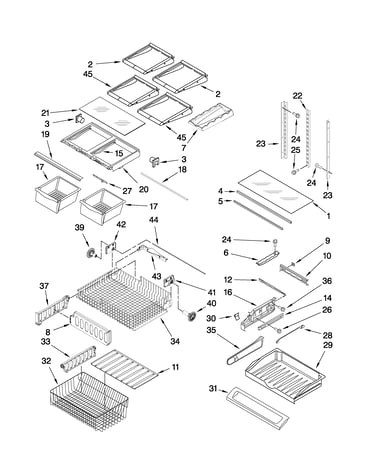 Shelf parts