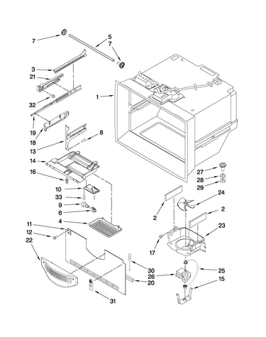 Freezer liner parts