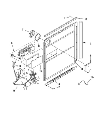 Door and latch parts