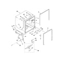 Kenmore Elite 66513109K901 tub and frame parts diagram