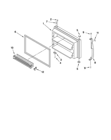 Freezer door parts